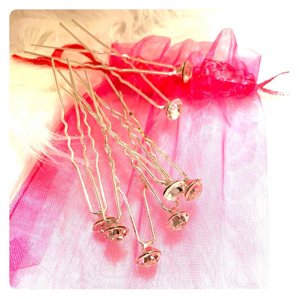 Diamond gem stone Bobby pins